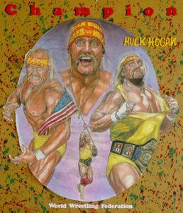 Hulk Hogan. Colored Pencil.